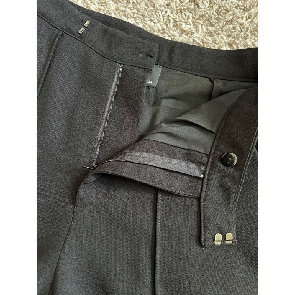 Like New! GREYLIN Black Pleated Straight Leg Lined Trousers in Size XS - Picture 7 of 14